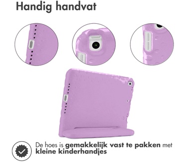 Accezz Kidsproof Backcover met handvat iPad 10.2 (2019 / 2020 / 2021) - Lila