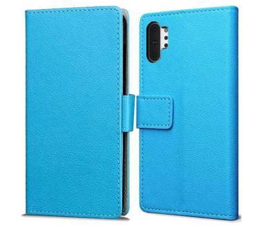 qMust Samsung Galaxy Note 10 Plus Wallet Hoesje Blauw