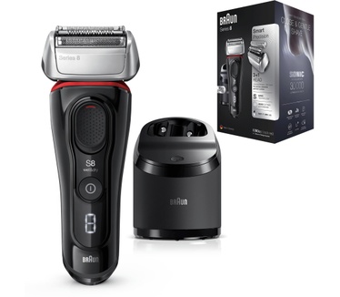 Braun Series 8 8380cc Volgende Generatie Elektrisch Scheerapparaat, Clean&Charge-station, Zwart