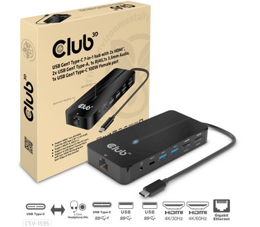 Club 3D USB Gen1 Type-C 7-in-1 hub