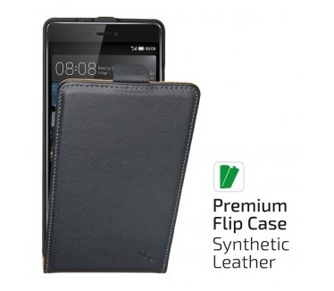 qMust Elegant flip case Huawei P8 - Black