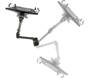 Startech.com Laptop Bureausteun, Monitor en Laptop Beugel, Schermen tot 34in (8kg) & Laptops (4.5kg), Gearticuleerde VESA Laptopsteun, Bureauklem/Doorvoertule