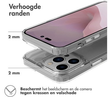 Accezz Xtreme Impact Backcover iPhone 14 Pro - Transparant