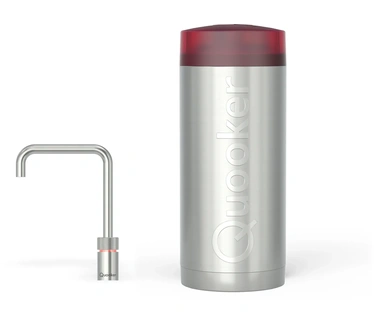 Quooker Nordic Single tap Square Roestvrij staal incl. COMBI+ reservoir