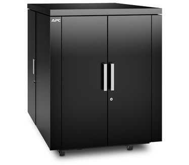 APC NetShelter CX 18U Geluiddempende 'Server Room in a Box', Shock Packaging, Zwart