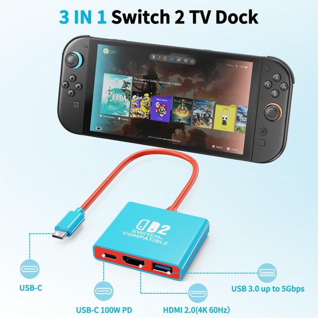 Talacone Switch 2 Dock 3-in-1