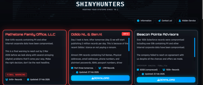 ShinyHunters Odido