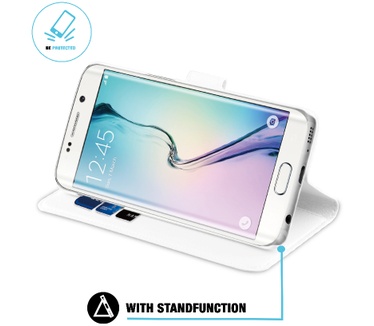 BeHello Samsung Galaxy S7 Edge Wallet Case White