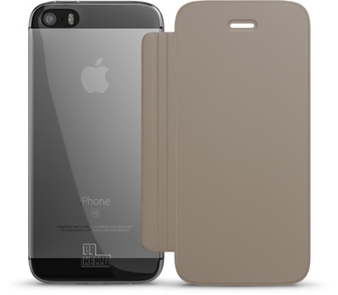BeHello iPhone 5 / 5S / SE Book Case Transparent Back Gold