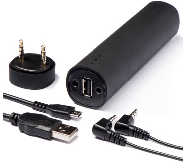 Azuri Music Power Bank 4000 mAh - zwart