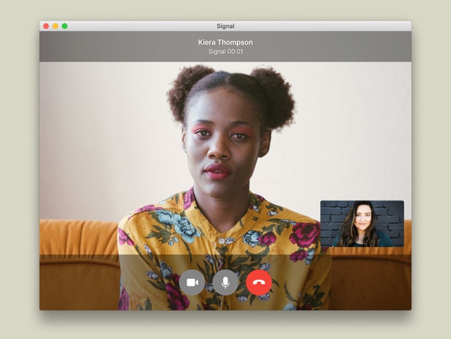 Signal Desktop video