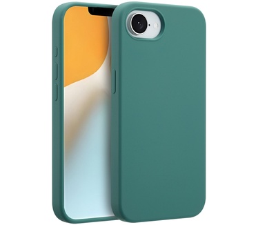 Accezz Liquid Silicone Backcover met MagSafe iPhone 16e - Donkergroen
