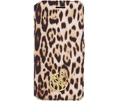 Guess Animal Leopard Folio BookCase Apple iPhone 6(S) 4,7" -Brown