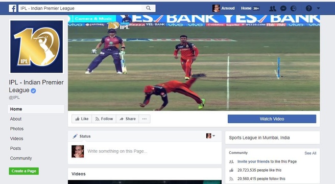 Facebook IPL