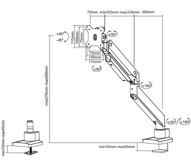 Newstar flatscreen bureausteun