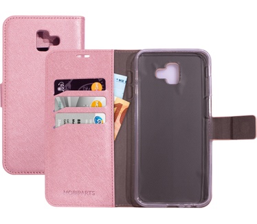 Mobiparts Saffiano Wallet Case Samsung Galaxy J6 Plus (2018) Pink