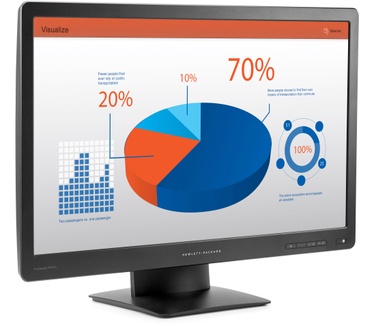 HP ProDisplay P242va Zwart
