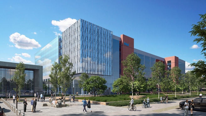 Render Intel-chipfabriek Ohio