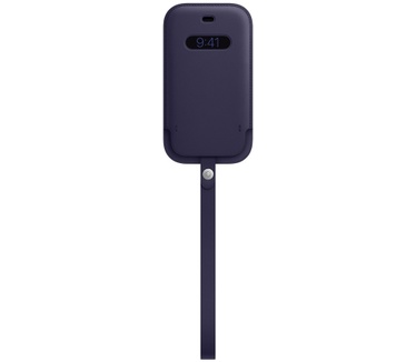 Apple Leren sleeve met MagSafe voor iPhone 12 mini Paars