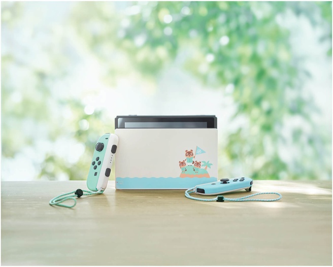 Nintendo Switch Animal Crossing: New Horizons Editie Blauw, Mint, Multi-color