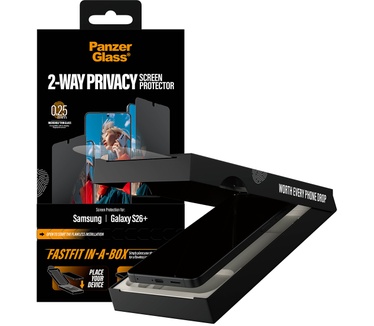 PanzerGlass PanzerGlass® 2-Way Privacy Screen Protector Samsung Galaxy S26+ | Ultra-Wide Fit w. FASTFIT IN-A-BOX