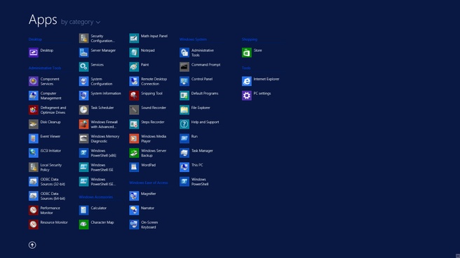 Startmenu in Server 2012 R2