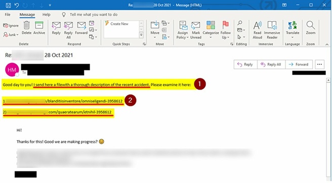 Interne mail van de IT-afdeling van IKEA. Bron: BleepingComptuer