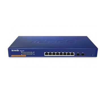 TENDA 8 POORT MANAGED PoE GIGABIT SWITCH + 2X SFP
