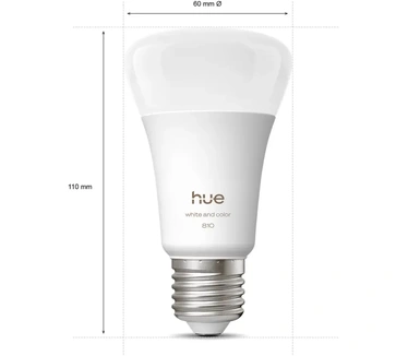 Philips Hue White and Color Ambiance A60 - E27 slimme lamp - 810 lumen (1-pack)