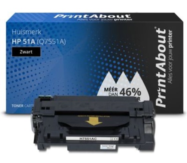 PrintAbout Huismerk HP 51A (Q7551A) Toner Zwart