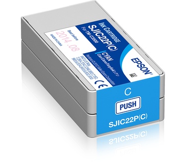 Epson SJIC22P(C): Ink cartridge for ColorWorks C3500 (Cyan)