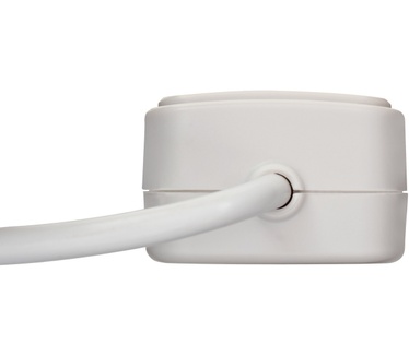 V7 6-Schuko Outlet Home/Office Surge Protector, 1.8m Cord, 1050 Joules, White
