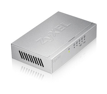 ZyXEL 5-Port Desktop Gigabit Ethernet Switch - metal housing
