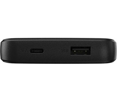 Otterbox snelladende powerbank, 15,000 mAh draagbare oplader met USB-A 18W en USB-C 18W uitgang, LED-indicator, slank, duurzaam ontwerp met valbescherming, Zwart