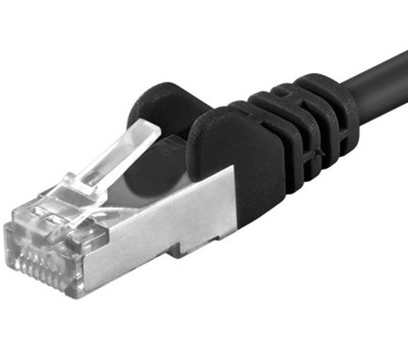 PremiumCord Patch kabel S-FTP Cat6a 10m cerna