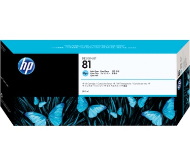 HP 81 680-ml Light Cyan Dye Ink Cartridge