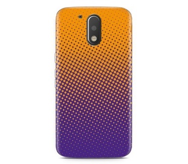 Just in Case Motorola Moto G4 Play Hoesje oranje paarse cirkels