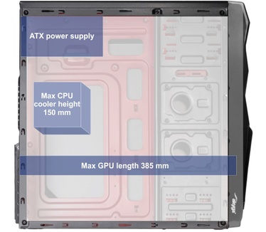 Akyga 'akyga ak995bk PC"ATX Nero