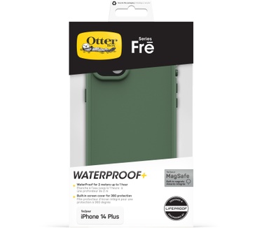 Otterbox OtterBox Fre-hoes voor iPhone 14 Plus voor MagSafe, waterdicht (IP68), schokbestendig, vuilbestendig, gestroomlijnd en dun met ingebouwde schermbeschermer, 5x getest volgens militaire standaard, Dauntless