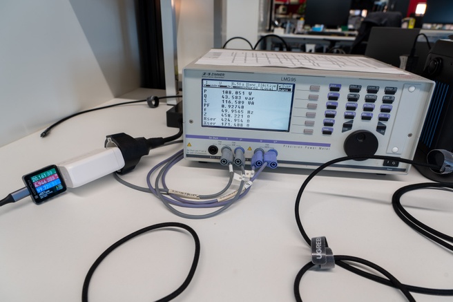 usb-c-laders testopstelling