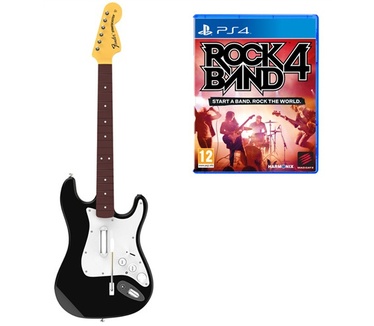 Rock Band 4 - Wireless Fender Stratocaster Guitar Bundle, PS4