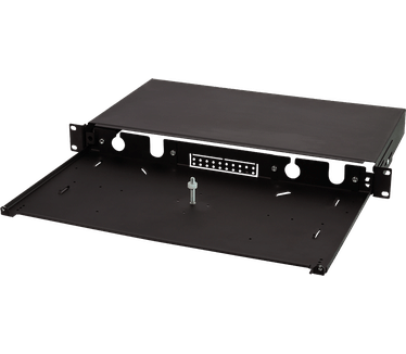 LogiLink 19"SpleiÃŸbox ausziehbar, 1 HE, zwart, LeergehÃ€use (FB0001B)