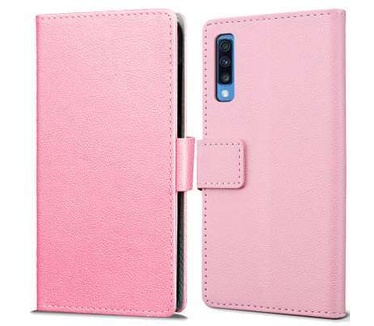 qMust Samsung Galaxy A70 Wallet Hoesje Roze