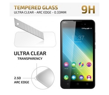 qMust Wiko Lenny 2 Tempered Glass protector - Ultra Clear - Arc Edge