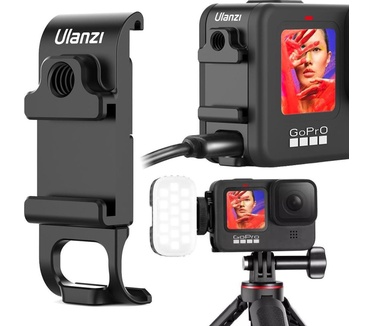 Ulanzi G9-6 GoPro Hero 9/10/11/12 batterijklep met oplaadaansluiting en Cold Shoe Moun