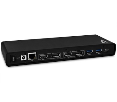 V7 Dual Universal Docking Station with USB-C Power Delivery