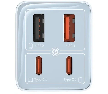 Baseus GaN6 Pro 65W - Blauw
