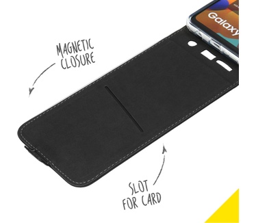 Accezz Flipcase (Galaxy A21s) Zwart