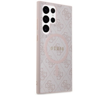 Guess 4G MagSafe Back Case Samsung Galaxy S24 Ultra (S928) - Roze Roze