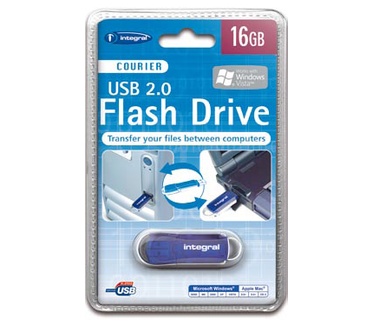 Integral USB 2.0 Courier Flash Drive 16 GB